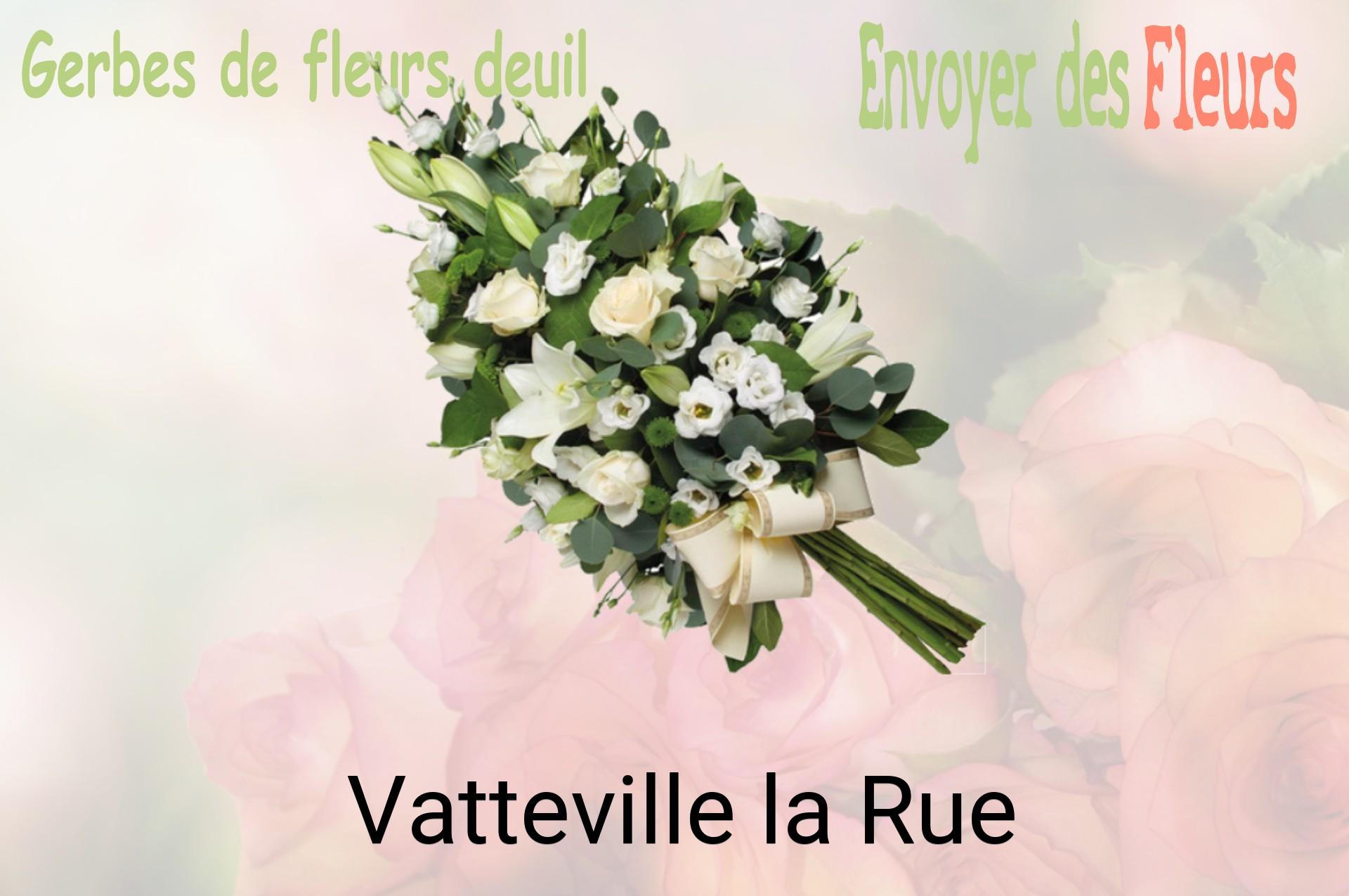 Gerbe de fleurs de deuil livrée à Vatteville-la-Rue